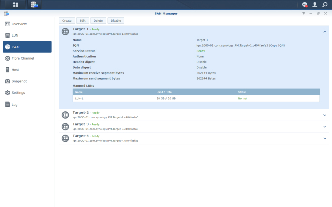 ScsiTarget UI image 3